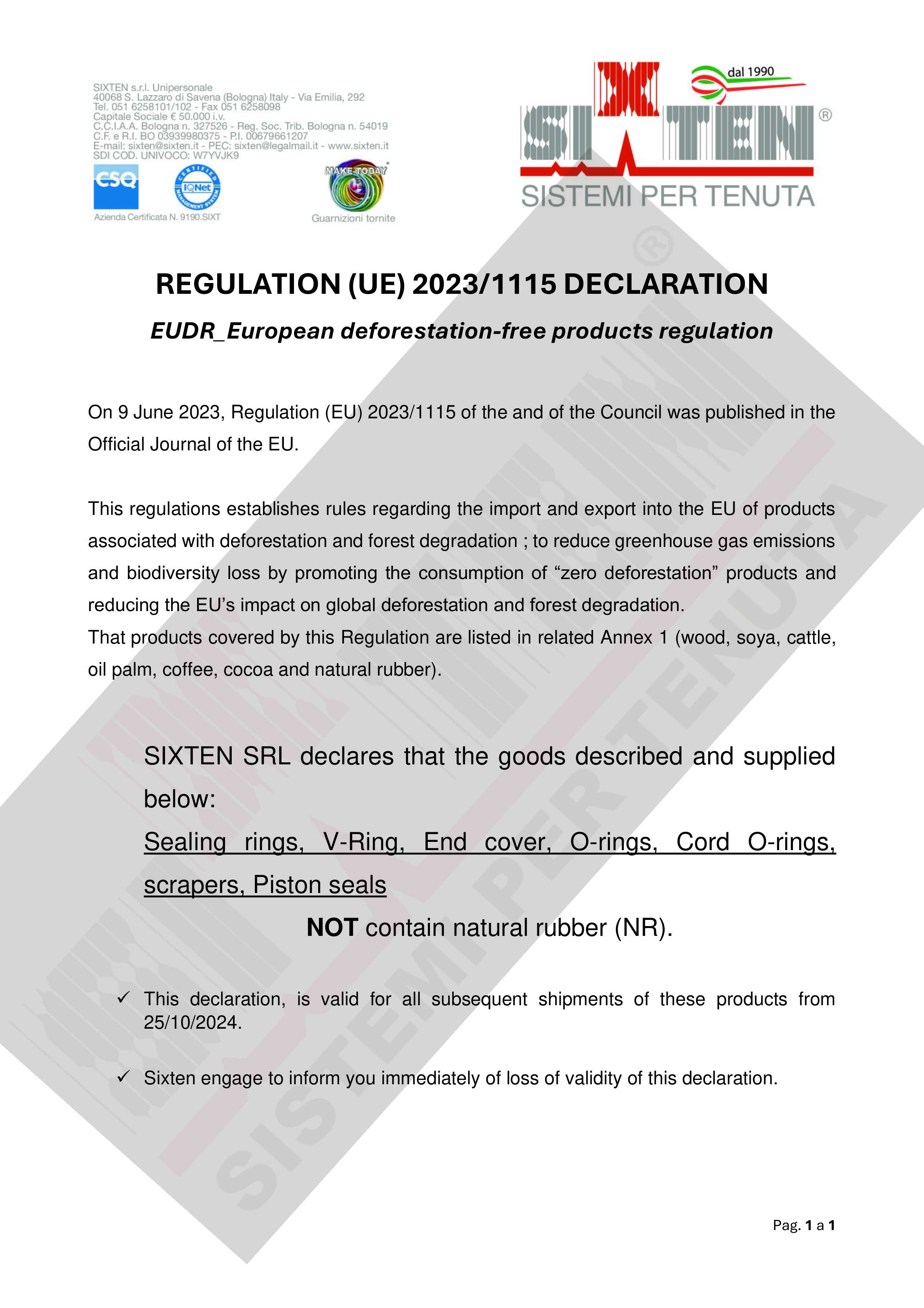 Declaration EU Regulation 2023-1115