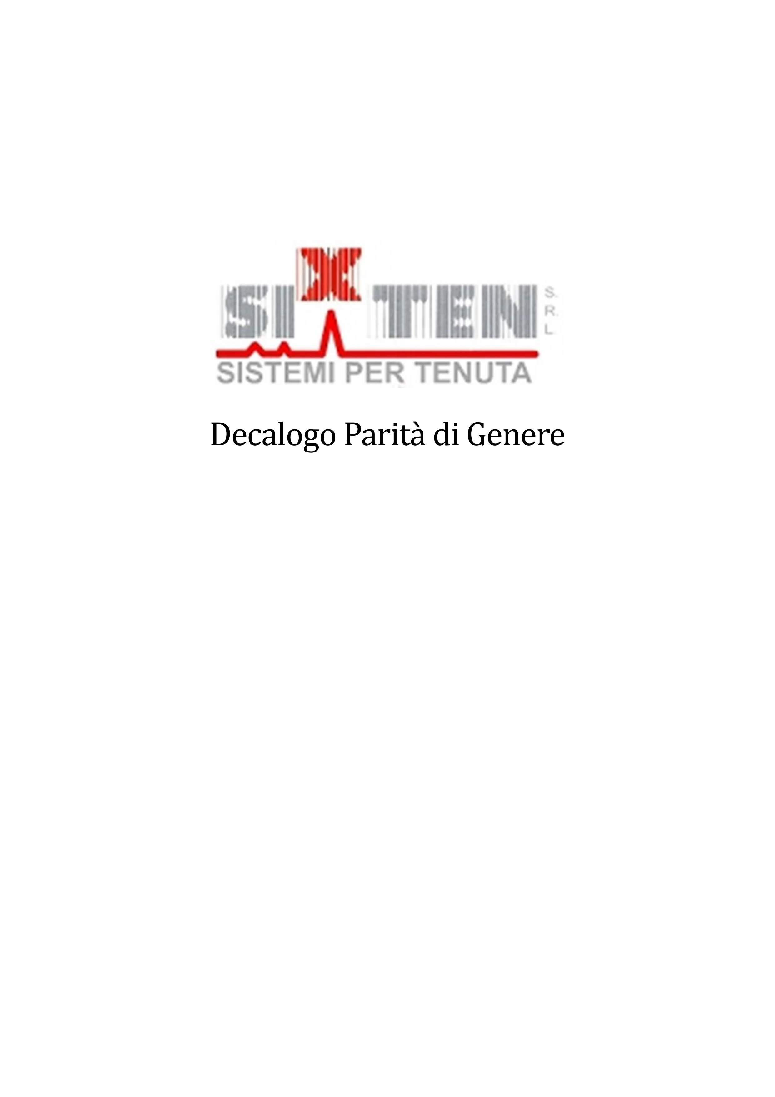 Decalogo Parità di genere