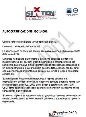 Certificazione ISO 14001