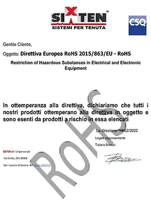 Certificazione RoHS